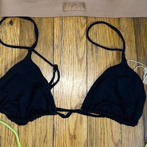 NWT SKIMS MICRO CORDING STRING TRIANGLE BRA XS